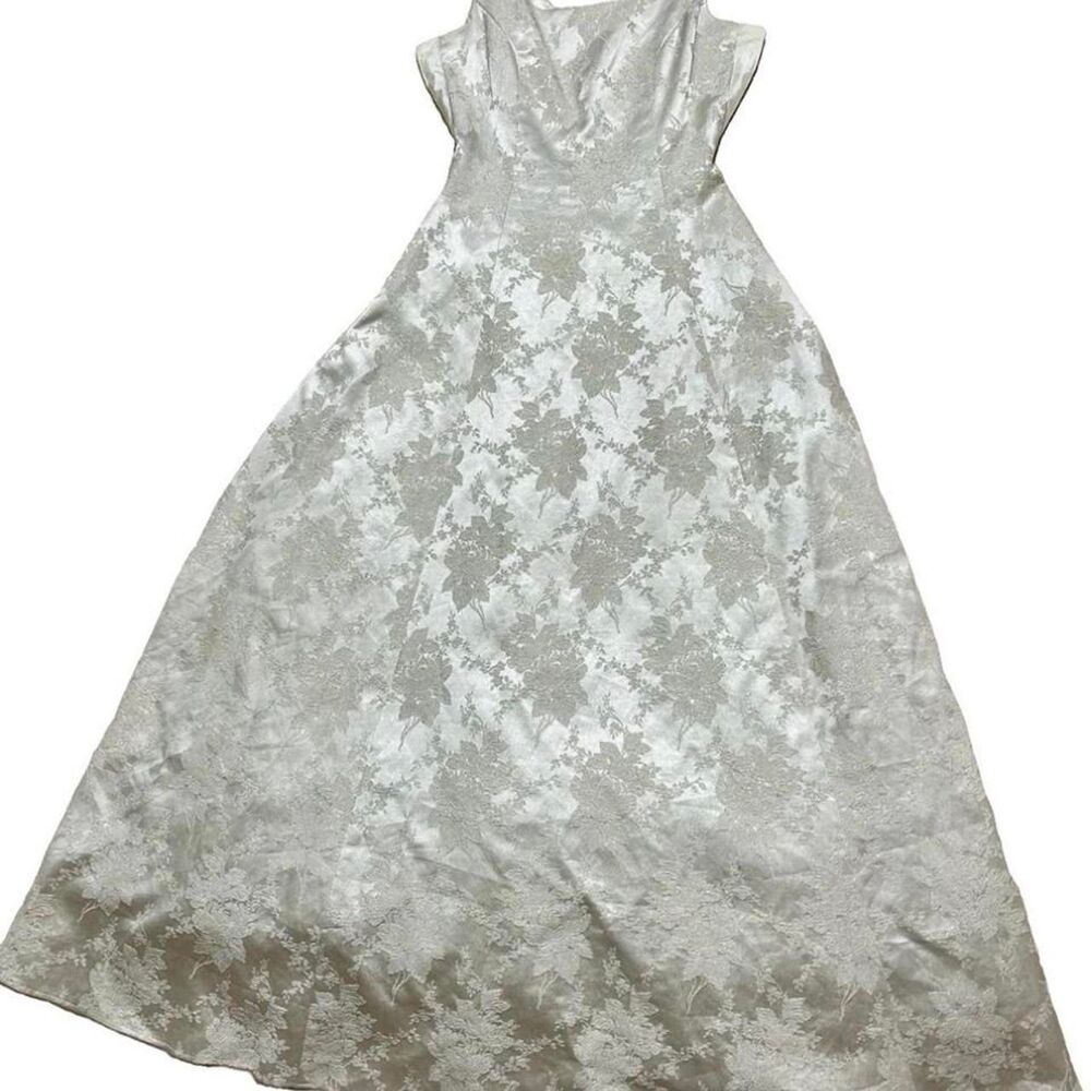 Gunne-sax Women's Green and White Dress